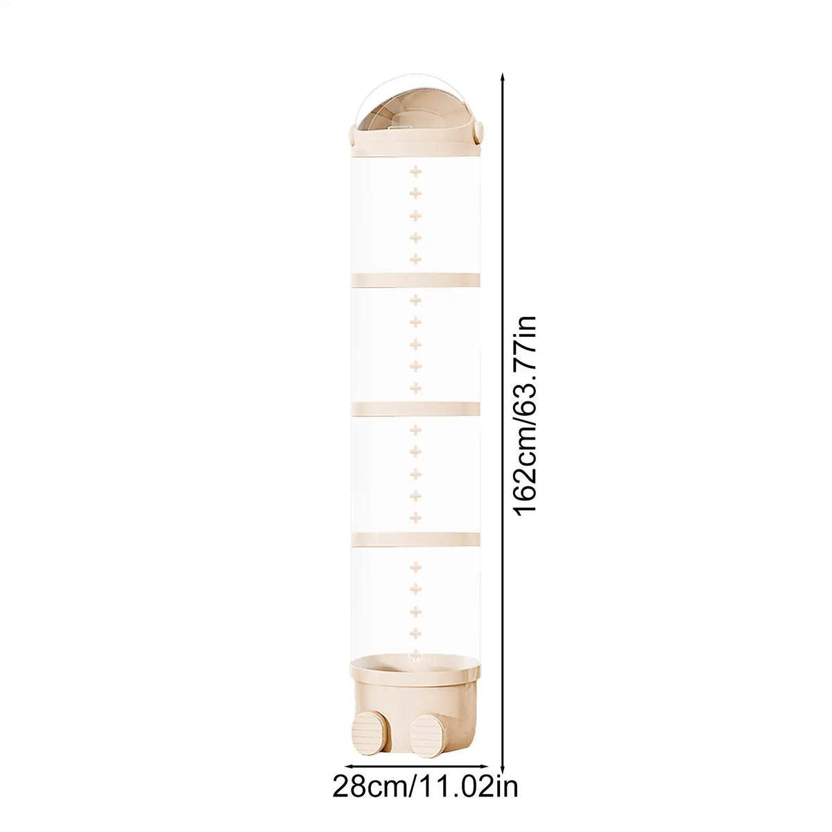 Plush Doll Storage Tube 3 layer / 4 layers Stuffed Animal Storage Toy Display Transparent Stuffed Dolls Storage Bucket Organizer